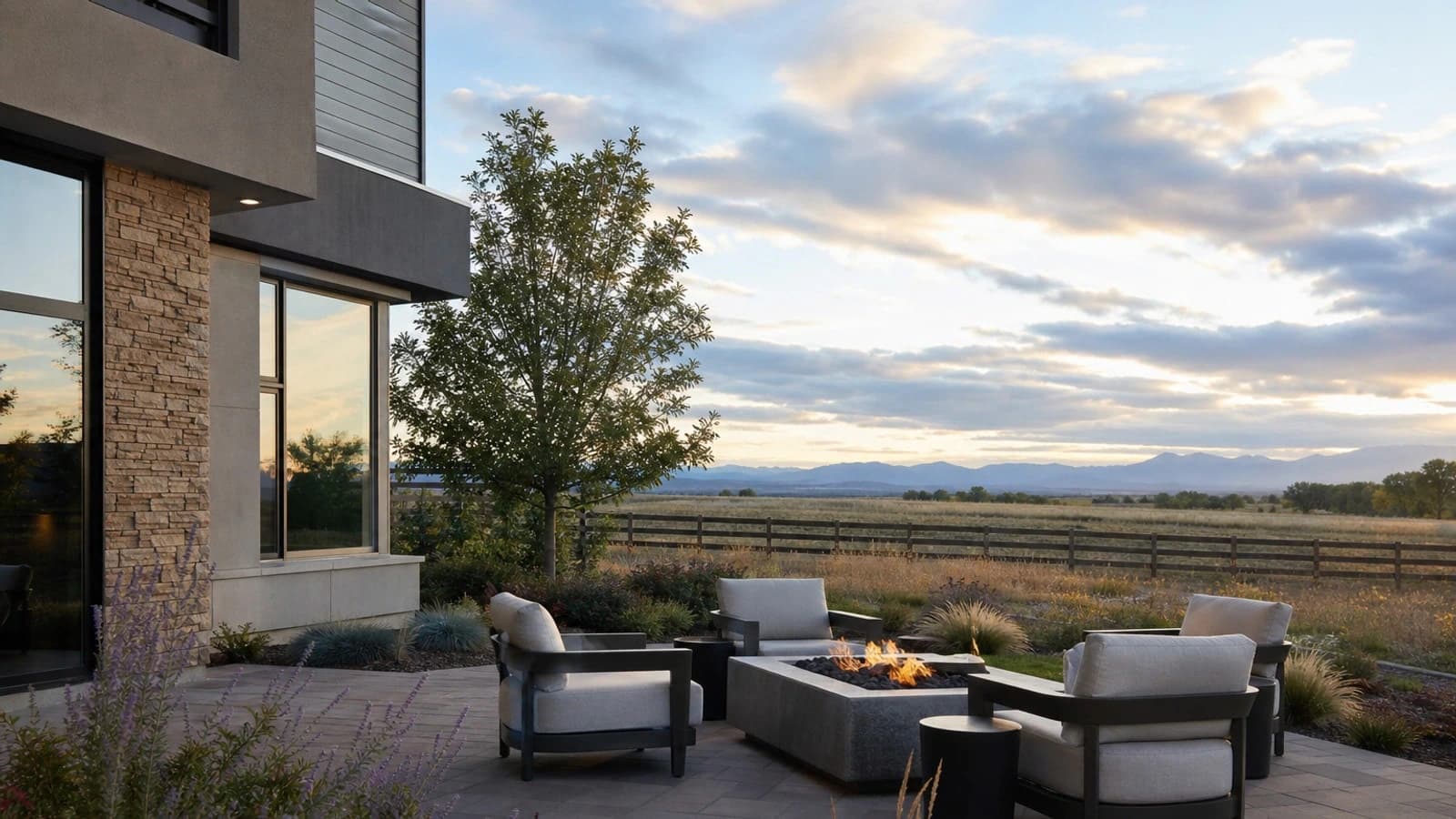 Erie Colorado new construction backyard and patio