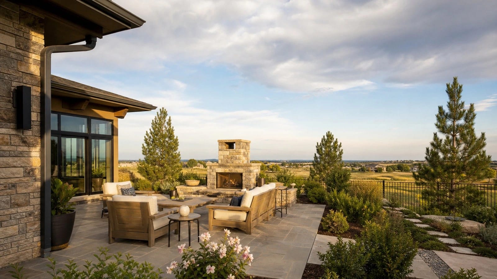Outdoor living and hardscape in Highlands Ranch, Colorado